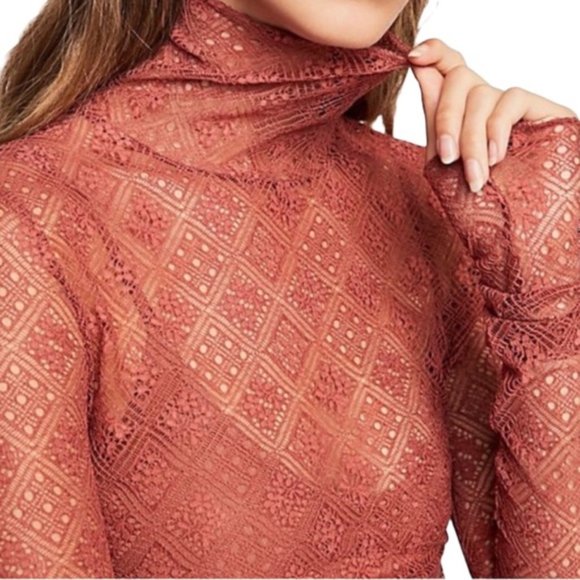 Free People Sweet Memories Turtleneck Top Small - Picture 2 of 7